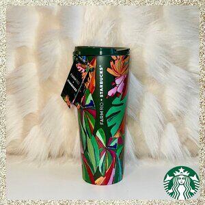 🍌 2025 Starbucks x Farm RIO Grande (16oz) Banana Leaf SS Tumbler NWT